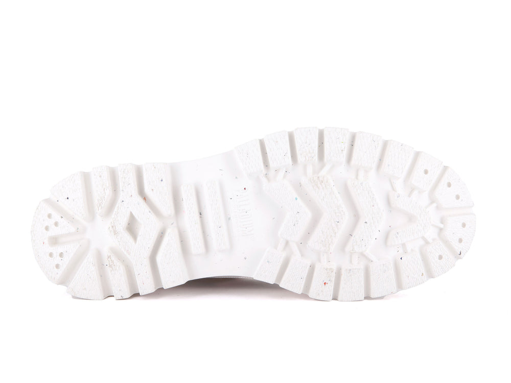 Palladium PALLASHOCK LO TICKET TO EARTH Men's Sneakers White | Canada-5861