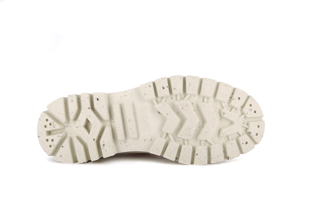 Palladium PALLASHOCK MID ORGANIC Men's Sneakers White | Canada-6589
