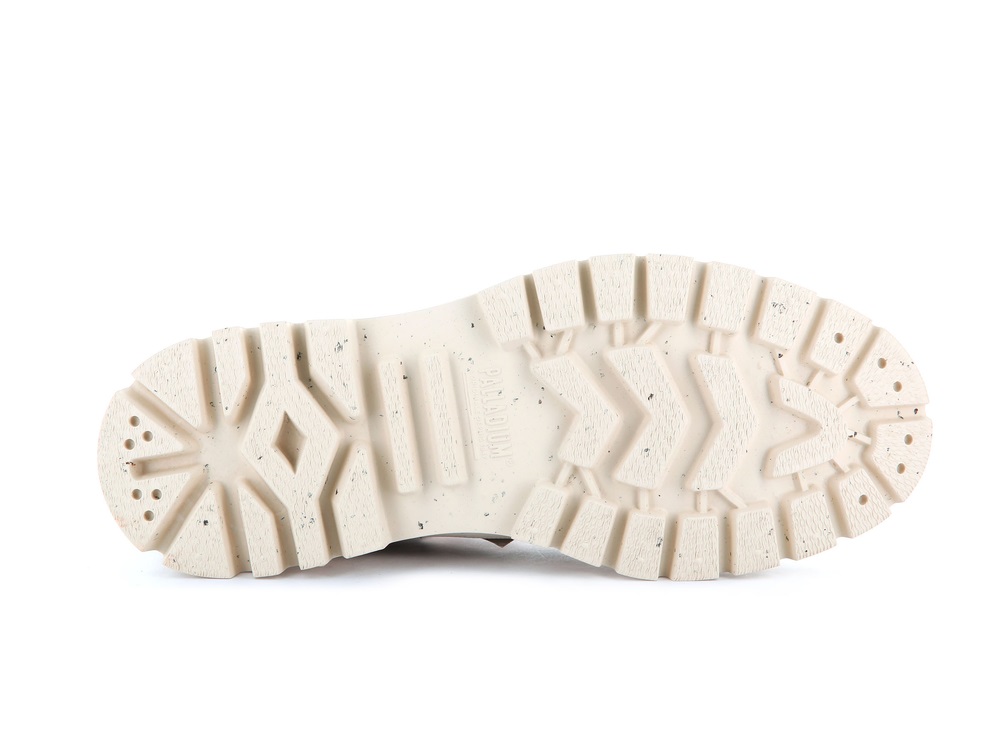 Palladium PALLASHOCK MID ORGANIC Women's High Top Sneakers Dune | Canada-4390