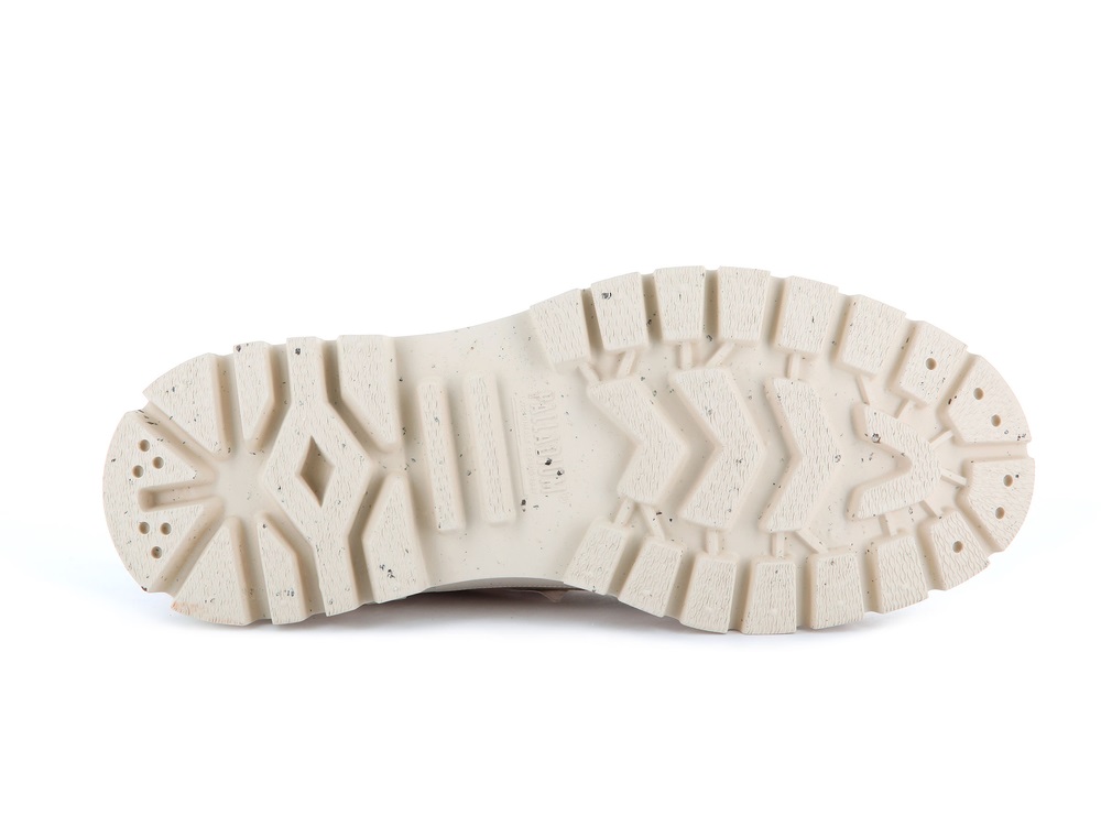 Palladium PALLASHOCK MID ORGANIC Women's High Top Sneakers Desert | Canada-8502