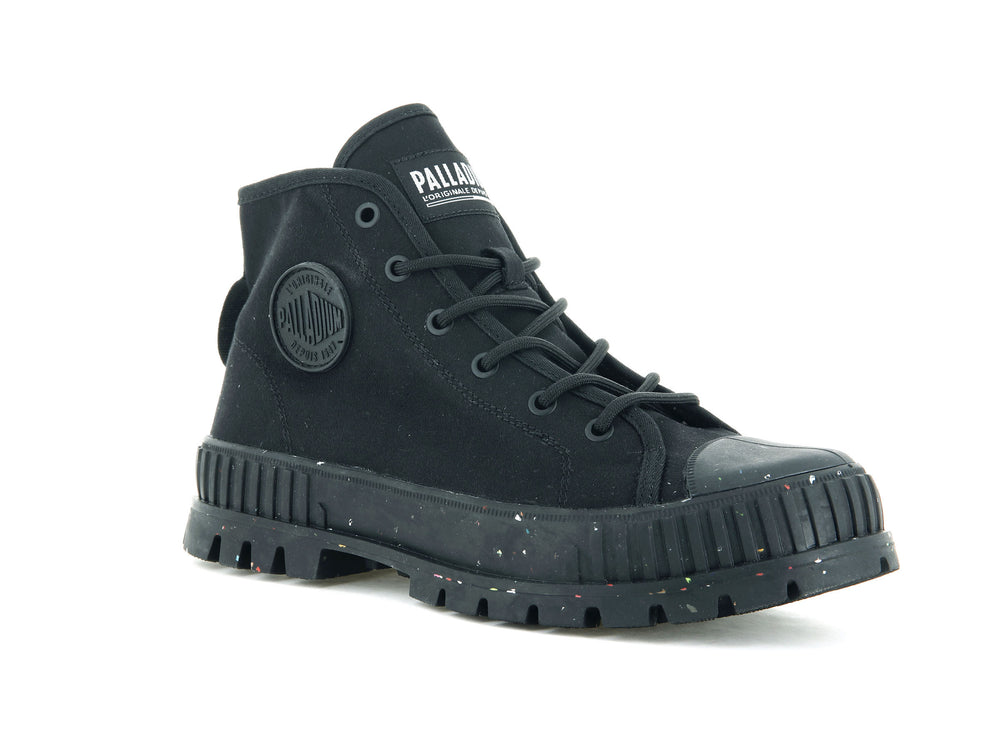 Palladium PALLASHOCK SUPPLY Women's High Top Sneakers Black | Canada-6483