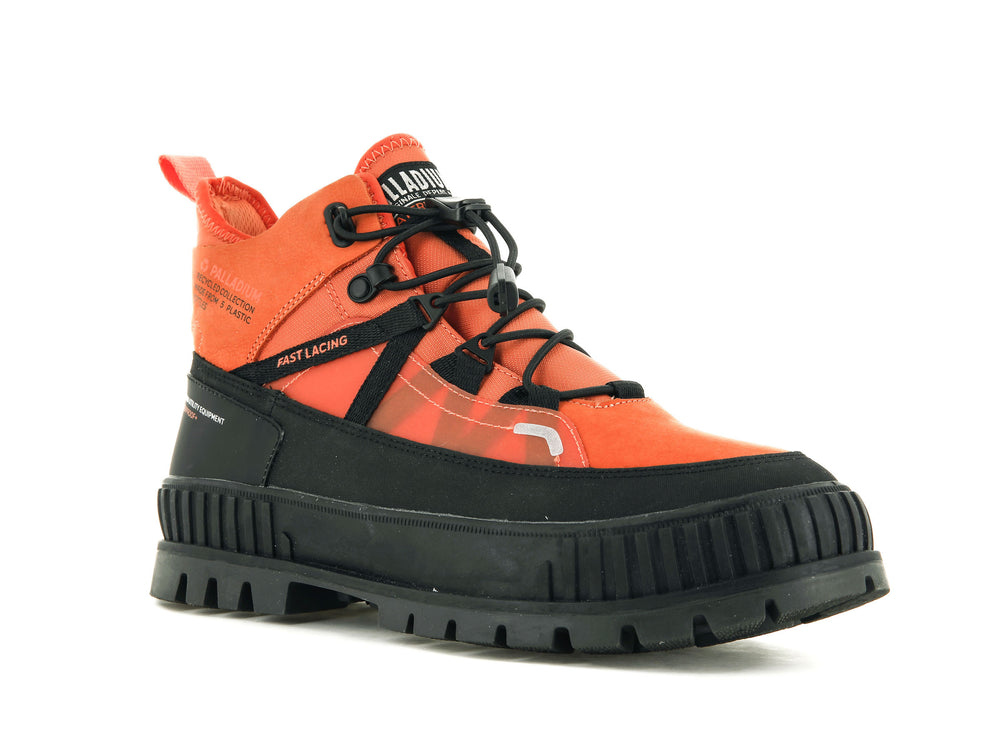 Palladium PALLASHOCK TRAVEL WP+ Men's High Top Sneakers Firecraker | Canada-1936