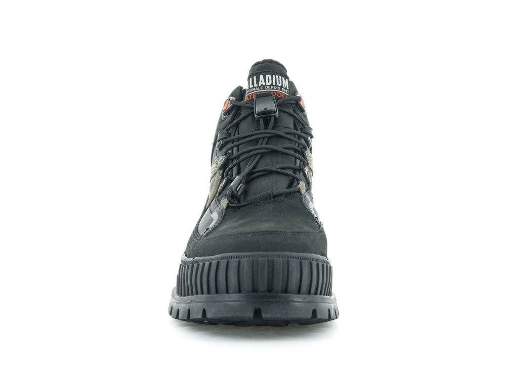 Palladium PALLASHOCK TRAVEL WP+ Men's High Top Sneakers Black | Canada-6804