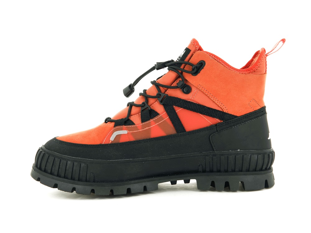 Palladium PALLASHOCK TRAVEL WP+ Men's Sneakers Firecraker | Canada-8325