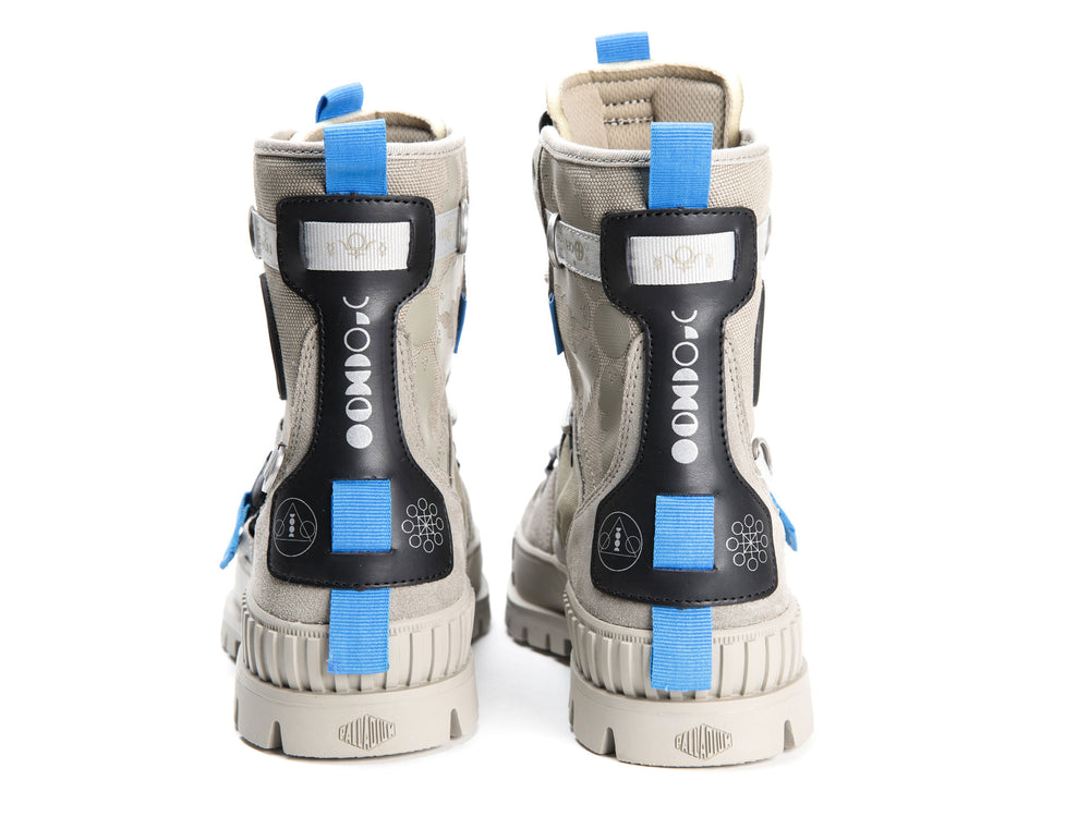 Palladium PALLASHOCK WITCH QUEEN X DESTINY Men's High Top Sneakers Dune | Canada-1702