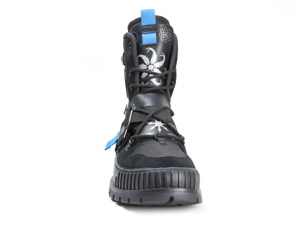 Palladium PALLASHOCK WITCH QUEEN X DESTINY Men's High Top Sneakers Black | Canada-2560