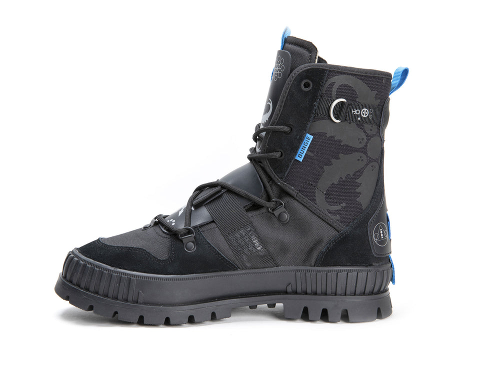 Palladium PALLASHOCK WITCH QUEEN X DESTINY Men's High Top Sneakers Black | Canada-2560
