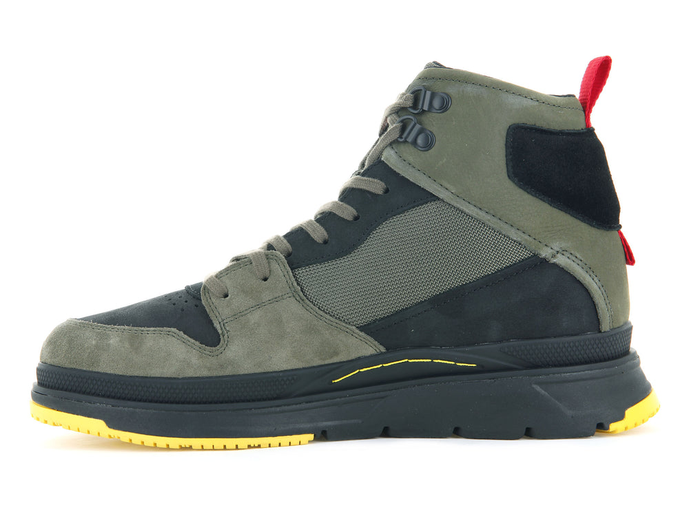 Palladium PALLASIDER HI METRO Men's Winter Boots Olive / Black | Canada-3854