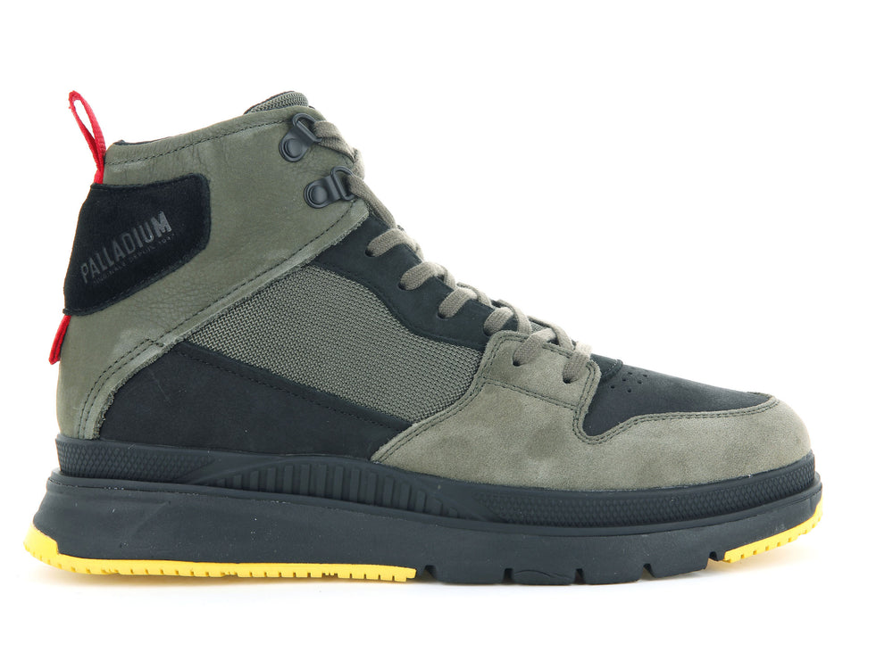 Palladium PALLASIDER HI METRO Men\'s Winter Boots Olive / Black | Canada-3854