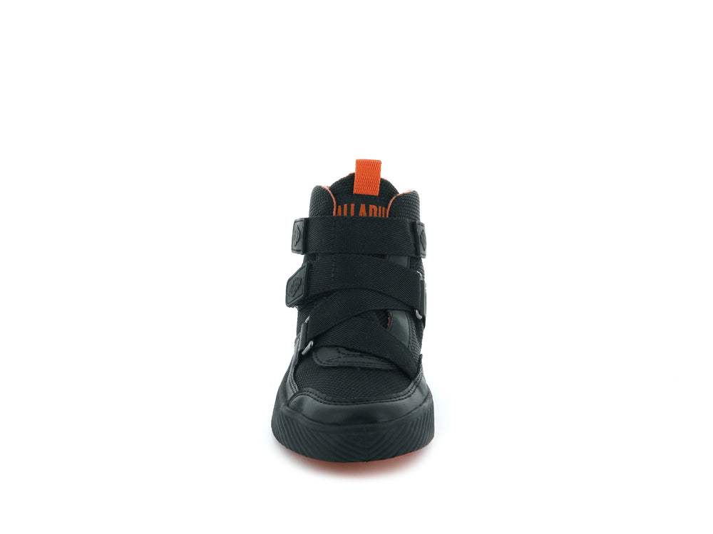 Palladium PALLASTREET MID ST Kids' Sneakers Black | Canada-3594