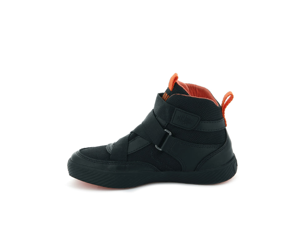 Palladium PALLASTREET MID ST Kids' Sneakers Black | Canada-3594