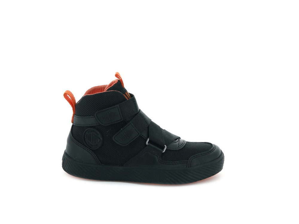Palladium PALLASTREET MID ST Kids\' Sneakers Black | Canada-3594