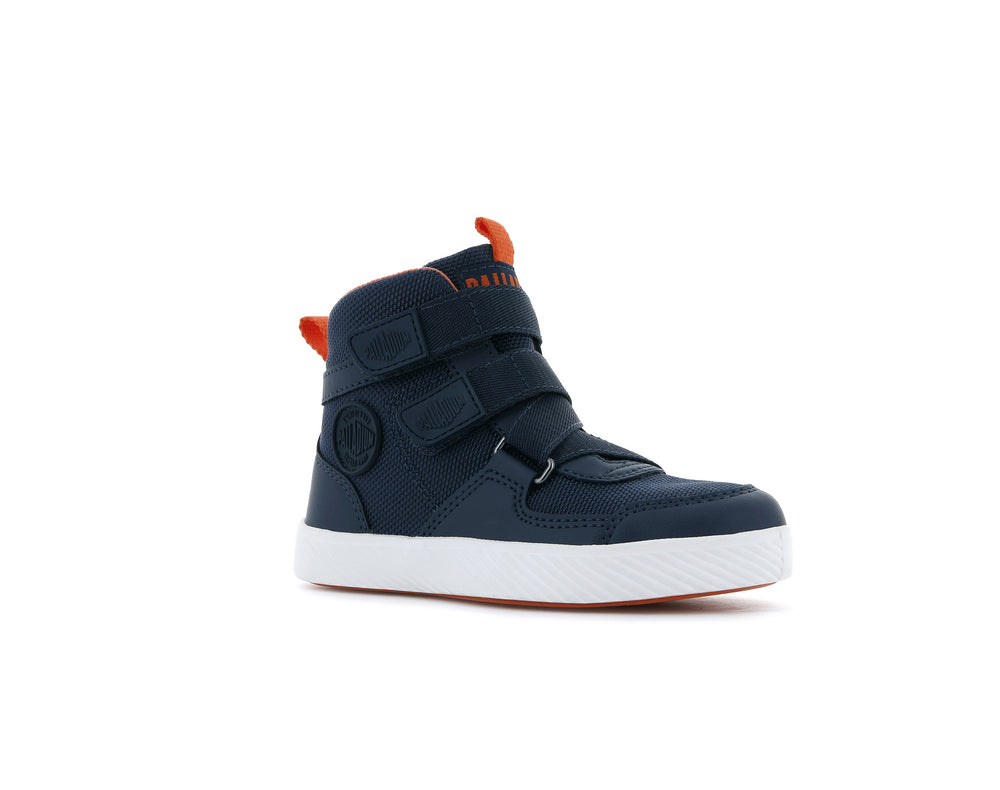 Palladium PALLASTREET MID ST Kids' Sneakers Indigo | Canada-4521