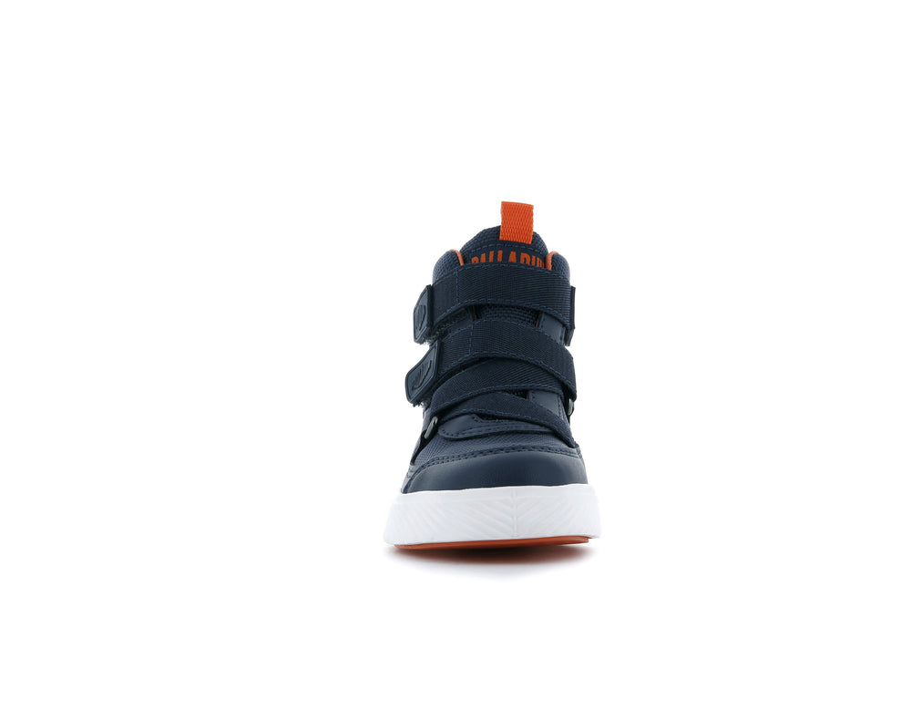 Palladium PALLASTREET MID ST Kids' Sneakers Indigo | Canada-4521