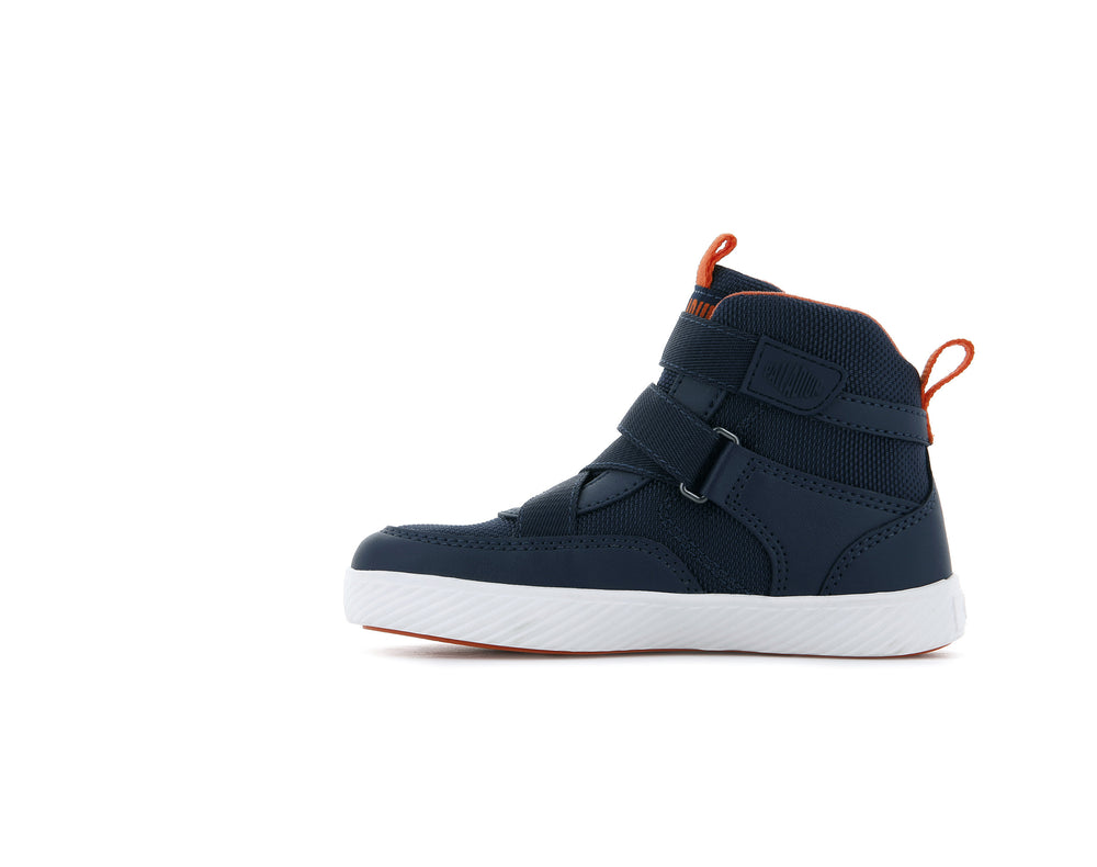 Palladium PALLASTREET MID ST Kids' Sneakers Indigo | Canada-4521