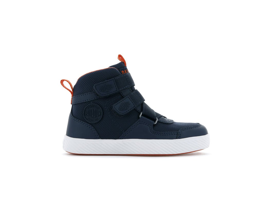 Palladium PALLASTREET MID ST Kids\' Sneakers Indigo | Canada-4521