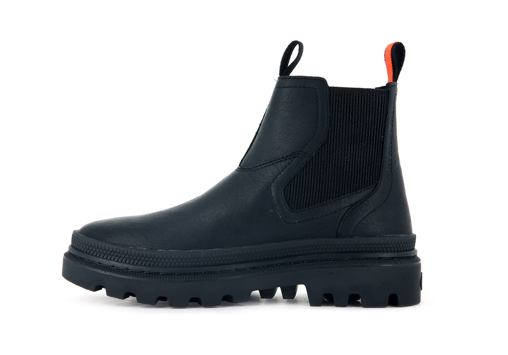 Palladium PALLATROOPER CHELSEA WATERPROOF Men's Chelsea Boots Black | Canada-1576