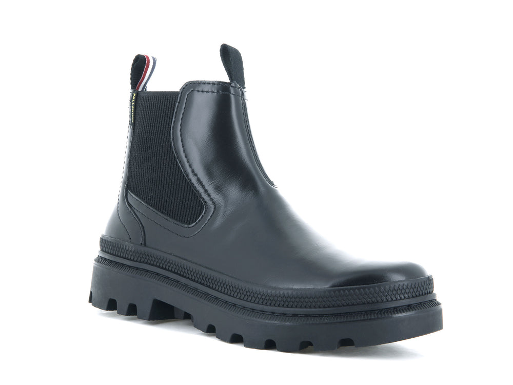 Palladium PALLATROOPER CHE BOX Men's Chelsea Boots Black | Canada-4097