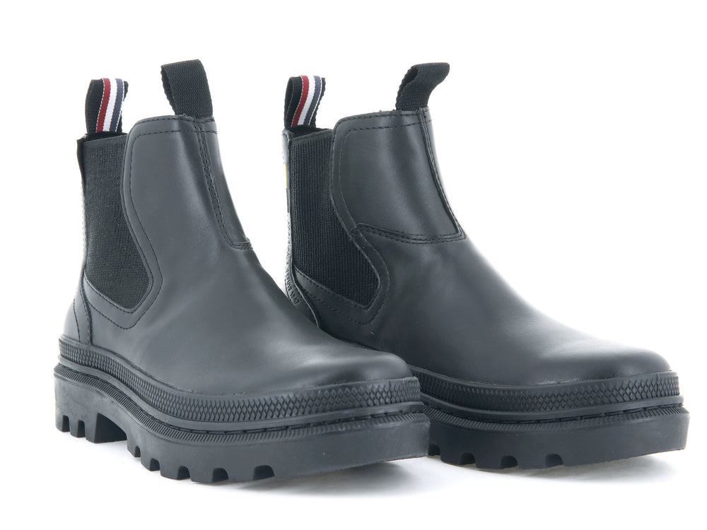 Palladium PALLATROOPER CHE BOX Men's Chelsea Boots Black | Canada-4097