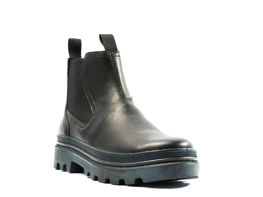 Palladium PALLATROOPER CHE LEATHER Men's Chelsea Boots Black | Canada-8523