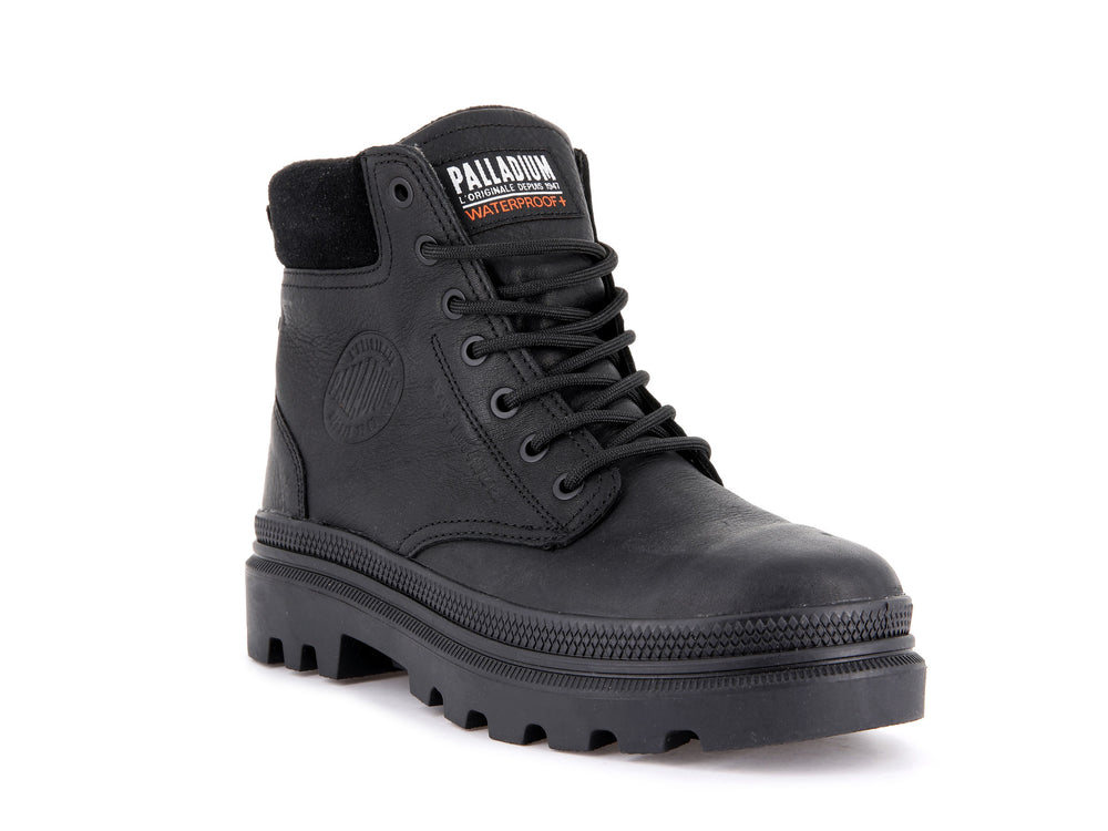 Palladium PALLATROOPER SC WP+ Men's High Top Sneakers Black | Canada-5637