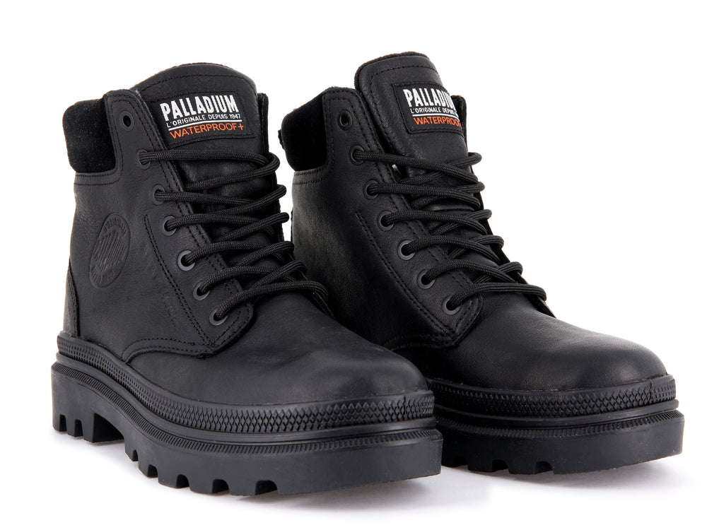 Palladium PALLATROOPER SC WP+ Men's High Top Sneakers Black | Canada-5637