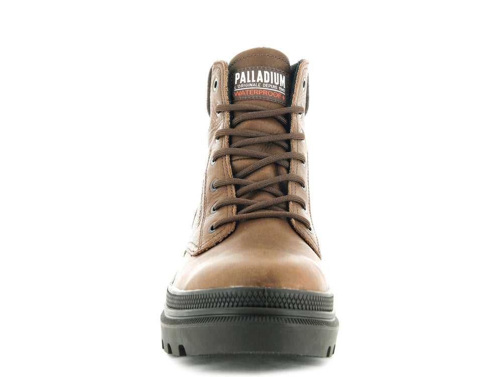 Palladium PALLATROOPER SC WP+ Women's High Top Sneakers Brown | Canada-0596