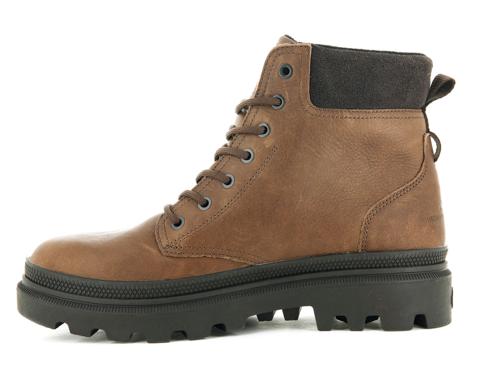 Palladium PALLATROOPER SC WP+ Women's High Top Sneakers Brown | Canada-0596