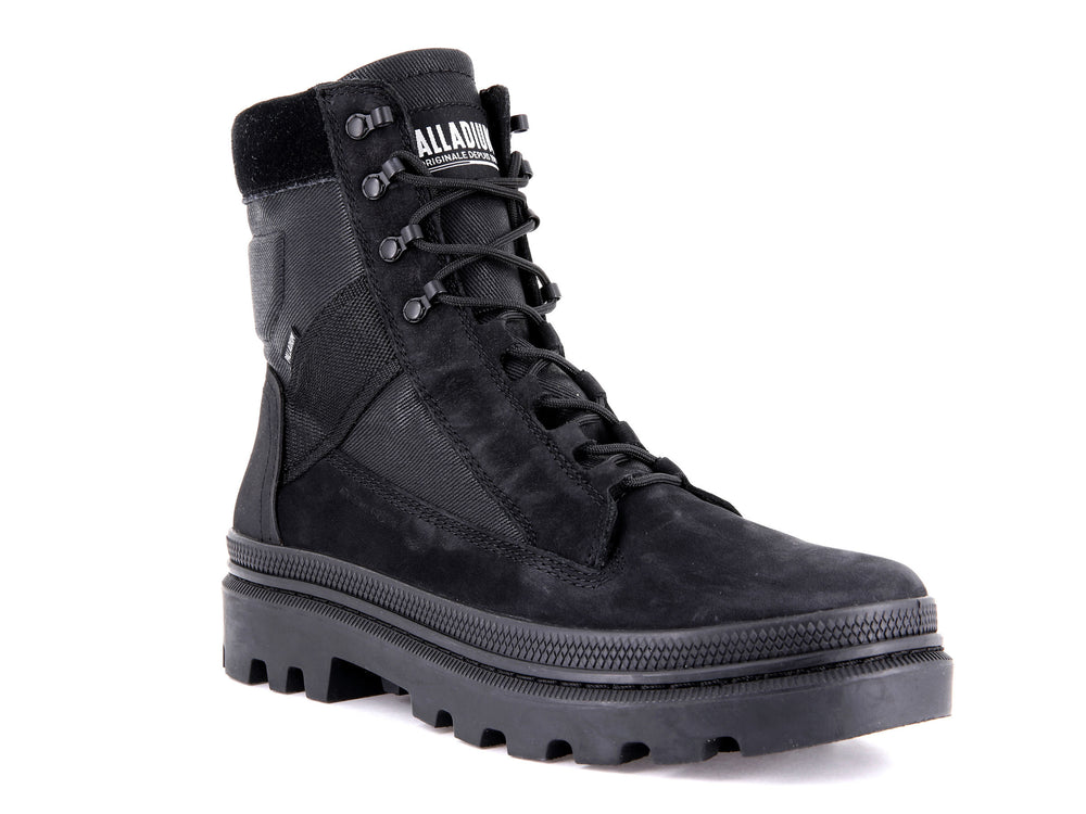 Palladium PALLATROOPER TACTICAL Men's High Top Sneakers Black | Canada-0576