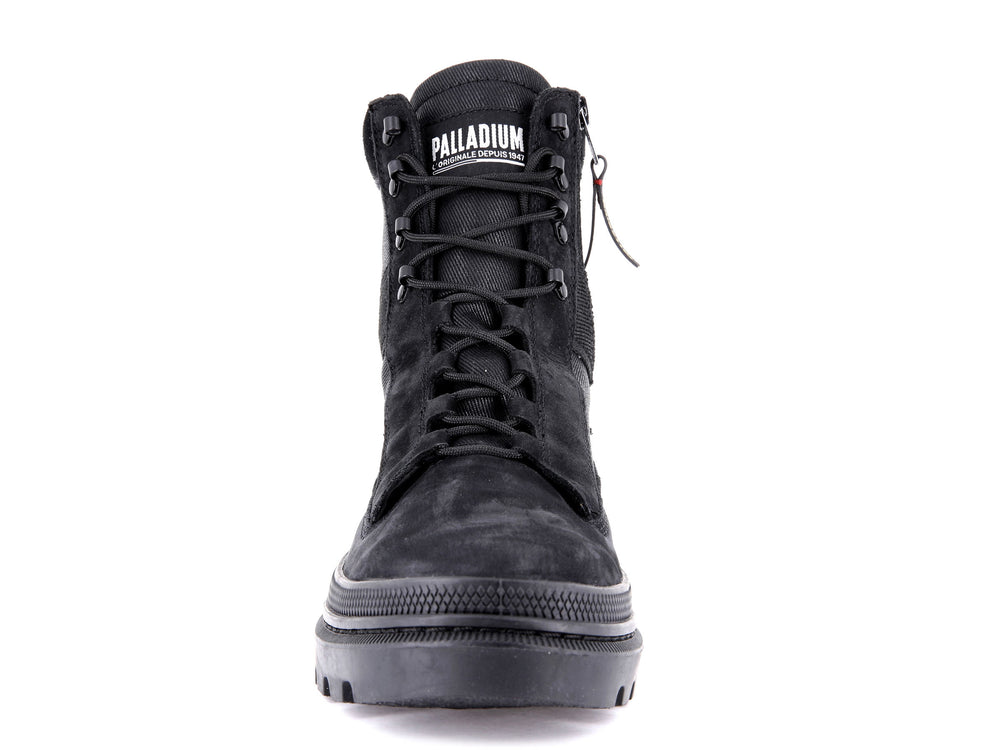 Palladium PALLATROOPER TACTICAL Men's High Top Sneakers Black | Canada-0576