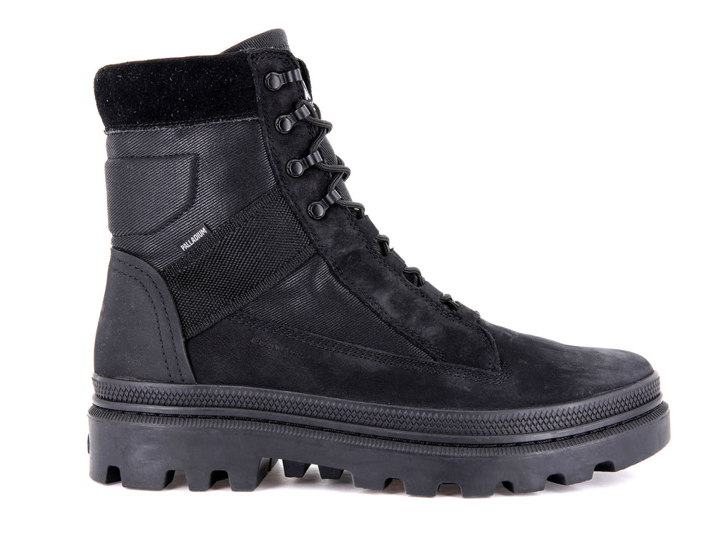 Palladium PALLATROOPER TACTICAL Men\'s High Top Sneakers Black | Canada-0576