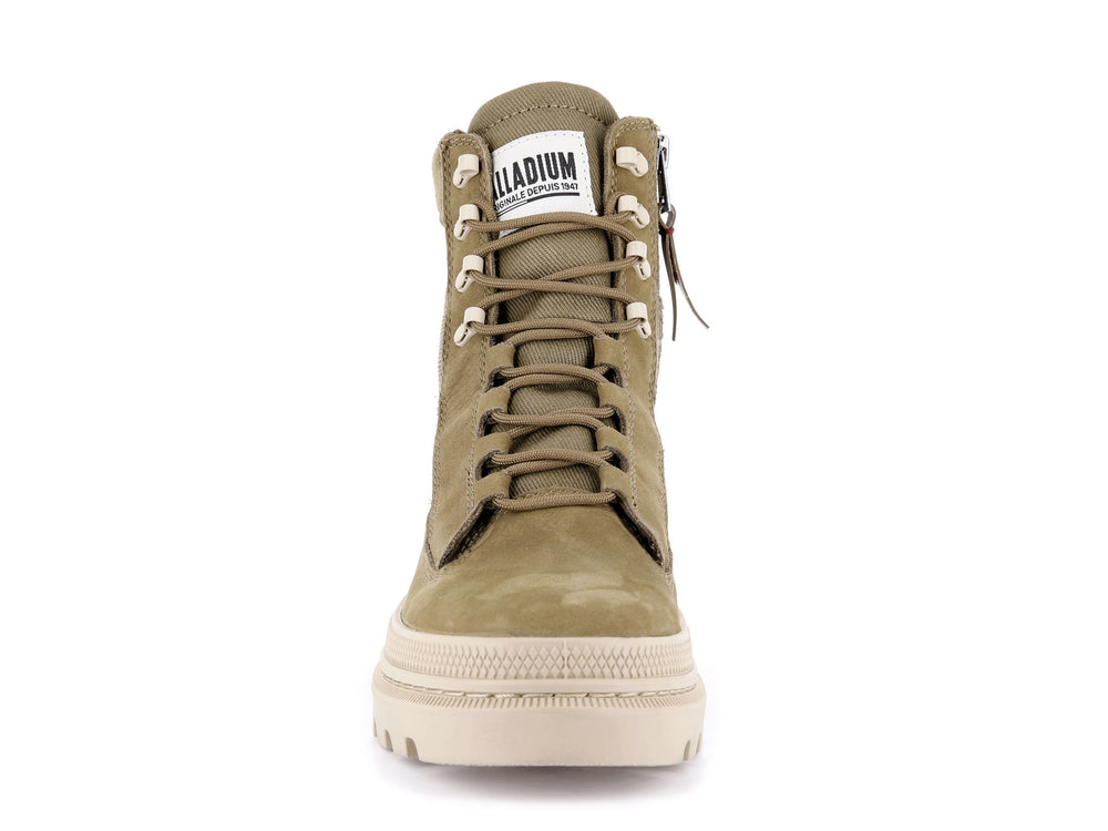 Palladium PALLATROOPER TACTICAL Men's High Top Sneakers Olive | Canada-4756