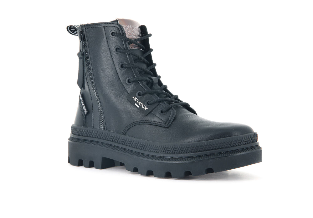 Palladium PALLATROOPER ZIP L Women's Boots Black | Canada-6318