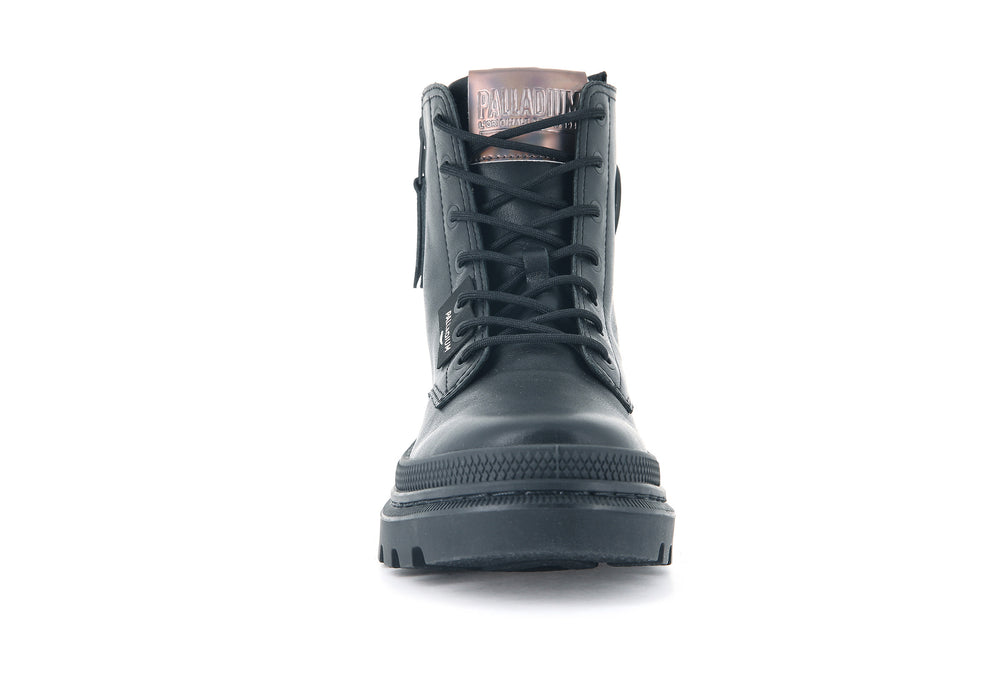 Palladium PALLATROOPER ZIP L Women's Boots Black | Canada-6318