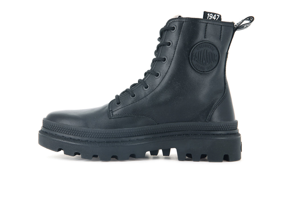 Palladium PALLATROOPER ZIP L Women's Boots Black | Canada-6318