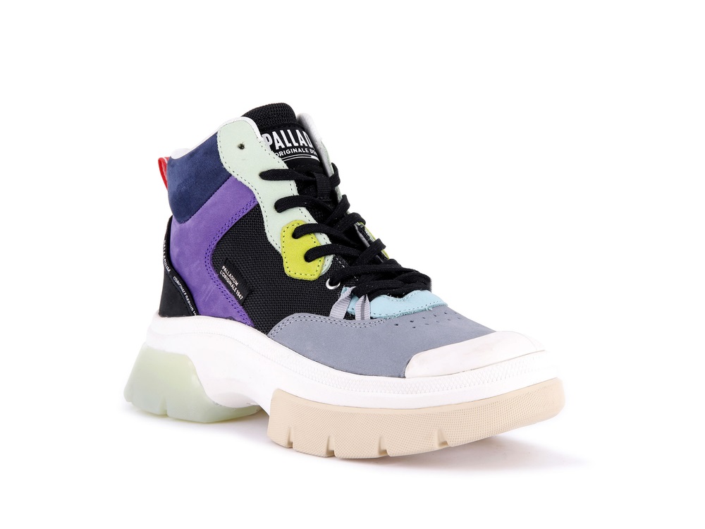 Palladium PALLAWAVE CUFF Women's Sneakers Indigo | Canada-8910