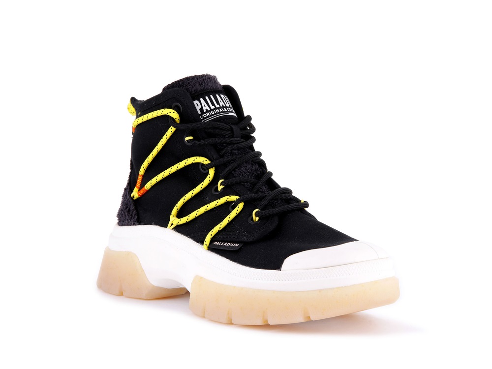 Palladium PALLAWAVE LACE IT Women's Sneakers Black | Canada-1367
