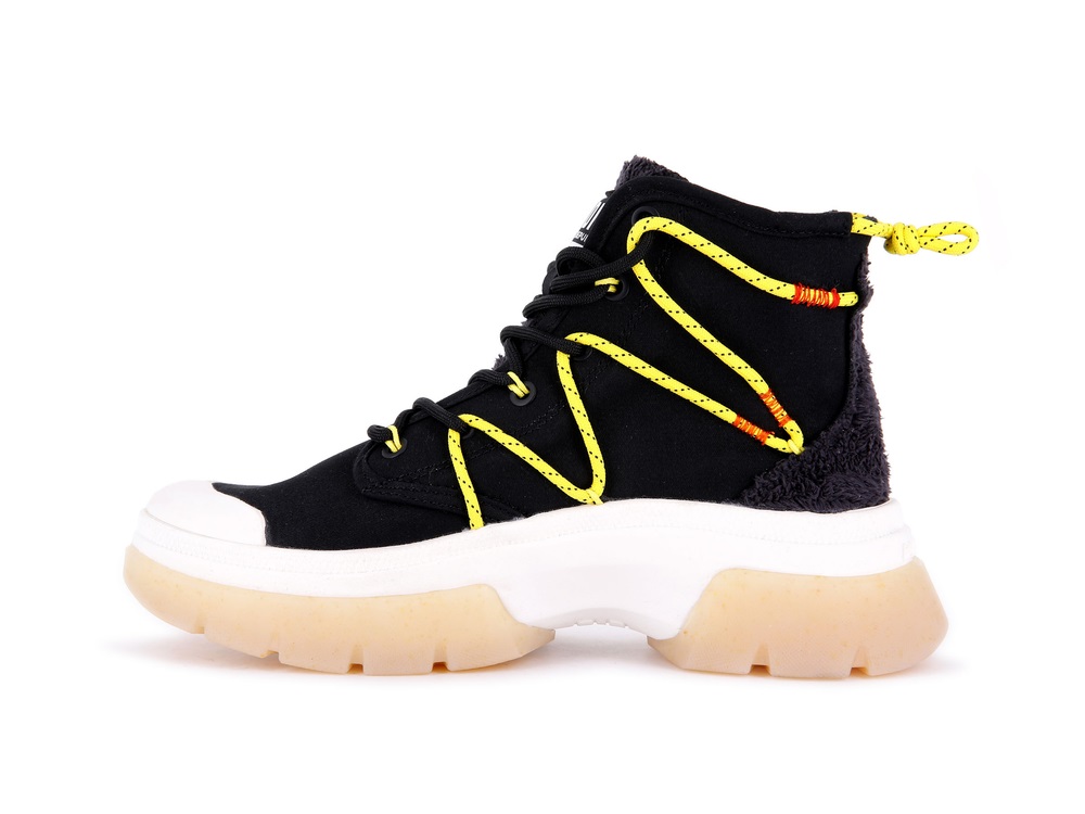 Palladium PALLAWAVE LACE IT Women's Sneakers Black | Canada-1367