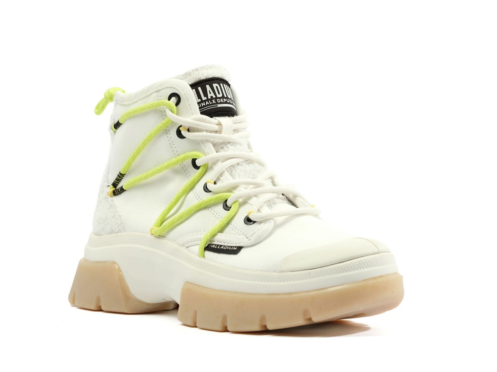 Palladium PALLAWAVE LACE IT Women's Sneakers White | Canada-4256