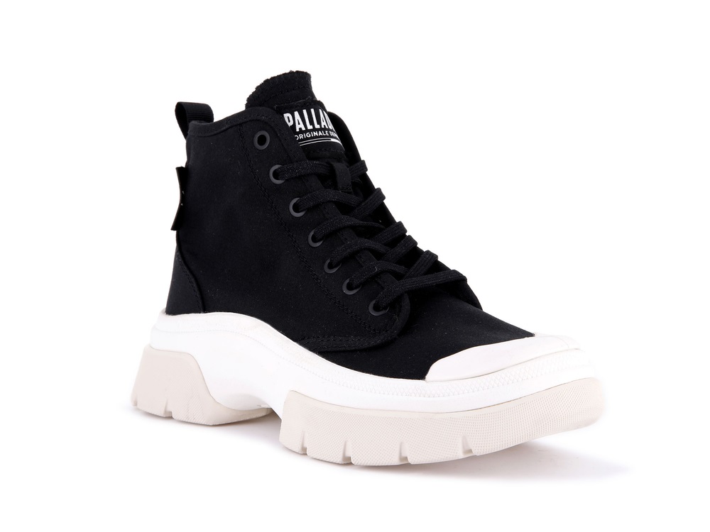 Palladium PALLAWAVE Women's High Top Sneakers Black | Canada-0392