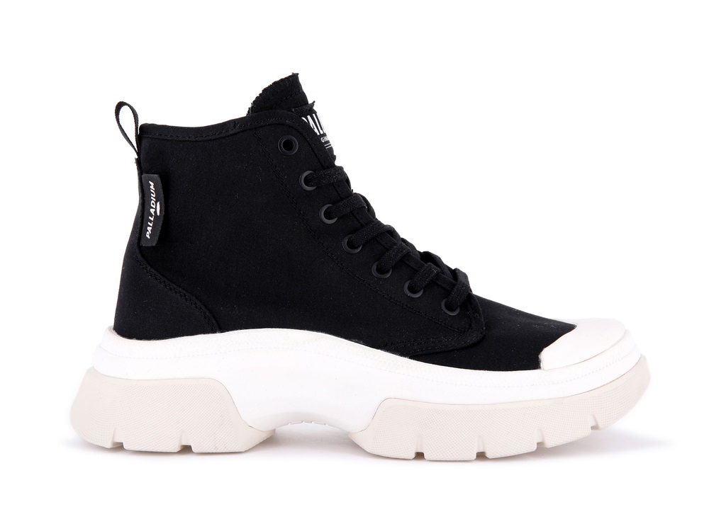 Palladium PALLAWAVE Women\'s High Top Sneakers Black | Canada-0392