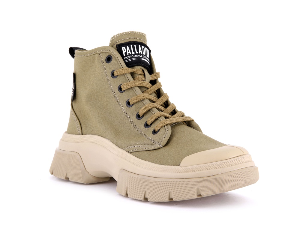 Palladium PALLAWAVE Women's Sneakers Olive | Canada-3947