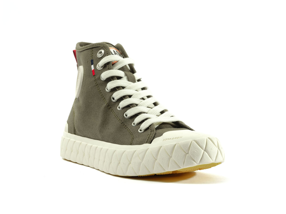 Palladium PALLA ACE CANVAS MID Men's Sneakers Olive | Canada-9765