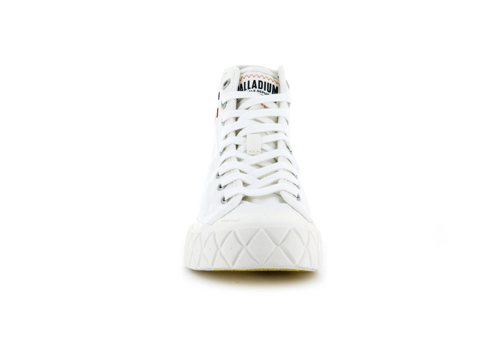 Palladium PALLA ACE CANVAS MID Women's Sneakers White | Canada-9082