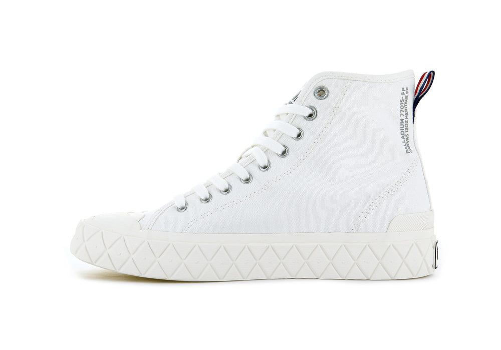 Palladium PALLA ACE CANVAS MID Women's Sneakers White | Canada-9082