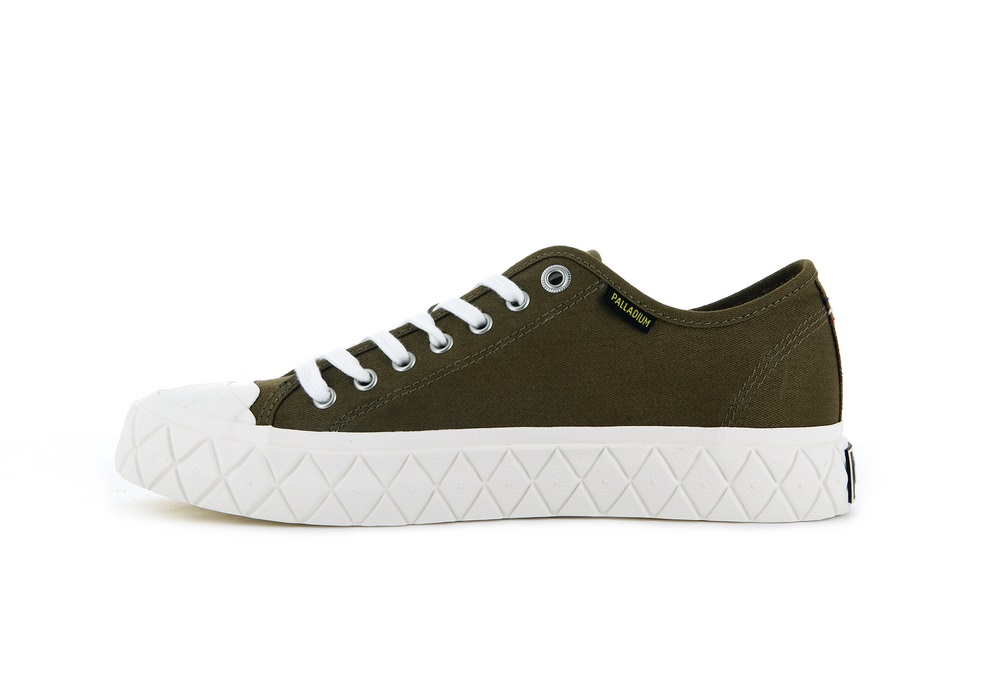 Palladium PALLA ACE CANVAS Men's Low Top Shoes Olive | Canada-1276