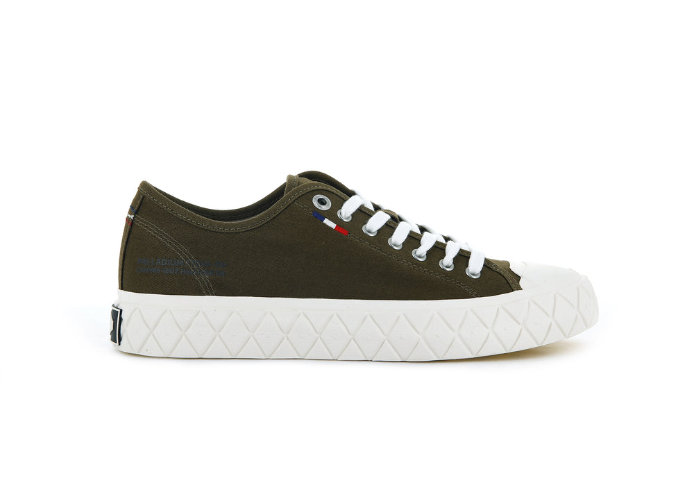 Palladium PALLA ACE CANVAS Men\'s Low Top Shoes Olive | Canada-1276