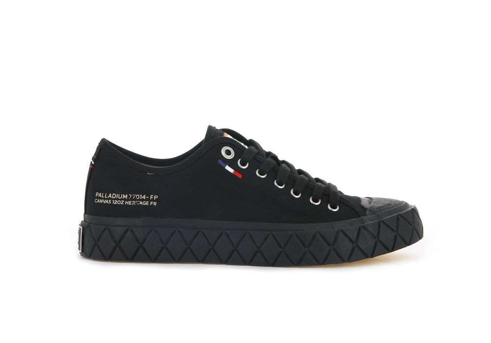 Palladium PALLA ACE CANVAS Men\'s Low Top Shoes Black | Canada-4851