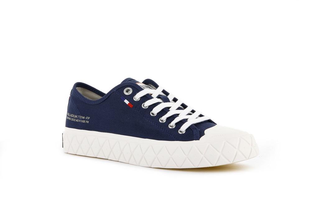 Palladium PALLA ACE CANVAS Women's Low Top Shoes Indigo | Canada-0968