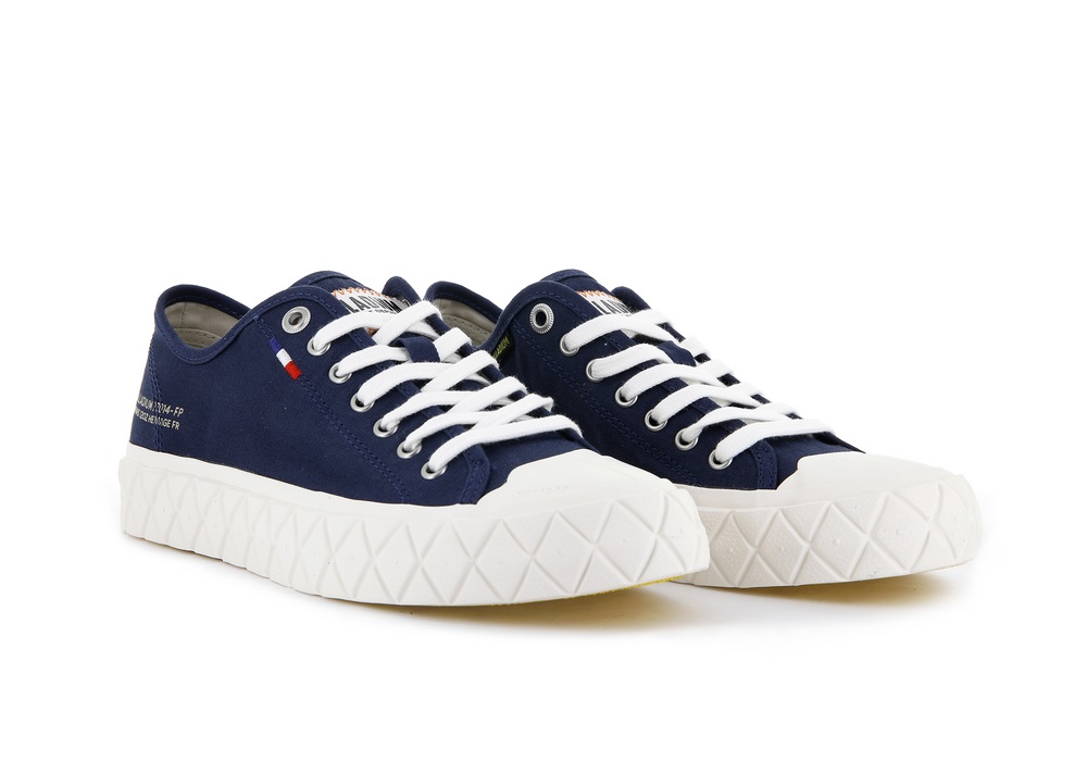 Palladium PALLA ACE CANVAS Women's Low Top Shoes Indigo | Canada-0968